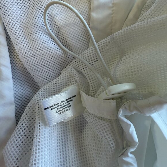 Cutter & Buck Ladies V-Neck Windbreaker Pullover Medium White Poly Lightweight - Picture 4 of 8